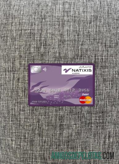 Argélia Natixis Algerie Bank Master Card Photolook Front exemplo real